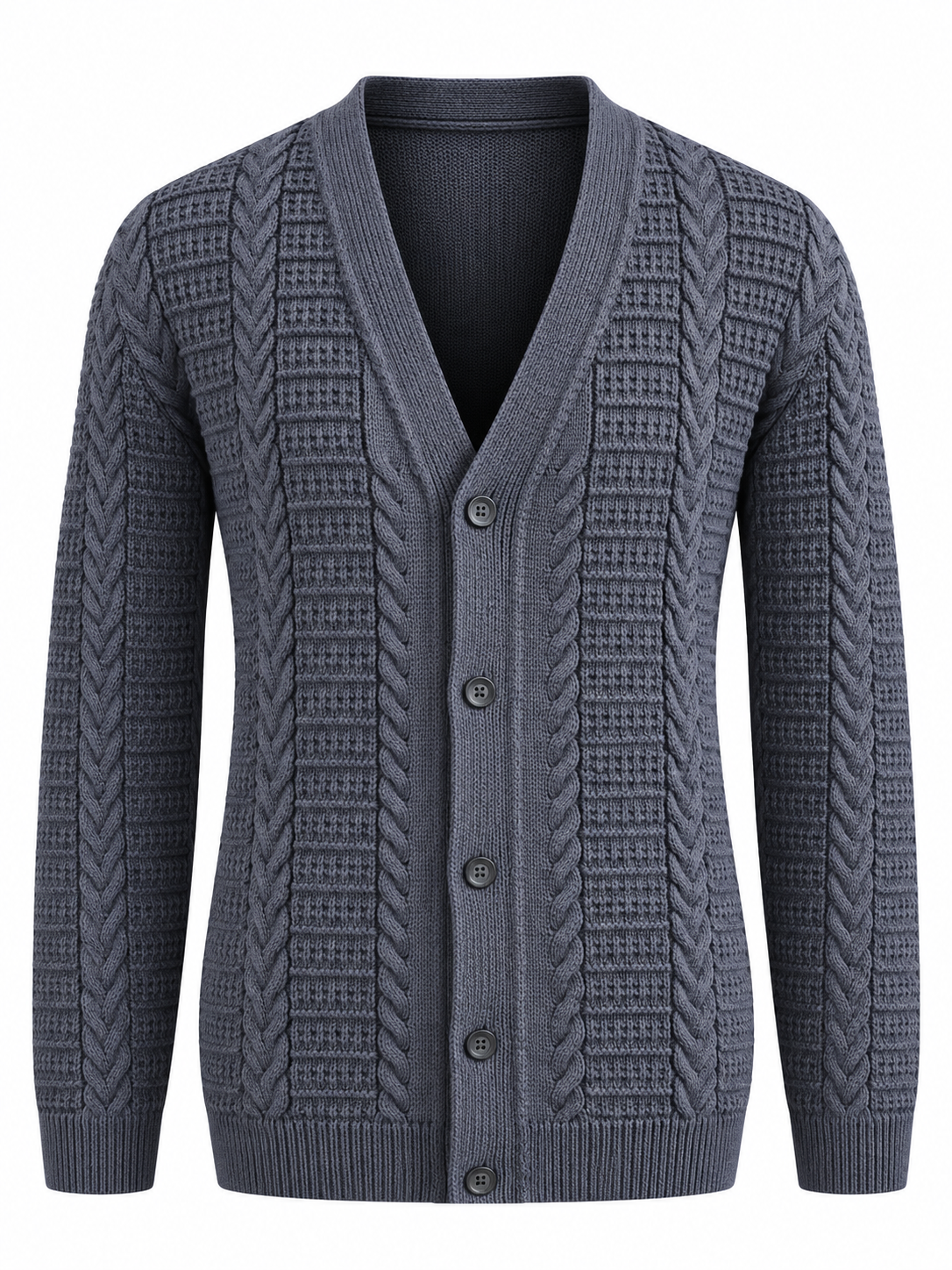 Quiet Terrain Men’s Cable Knit Button Cardigan