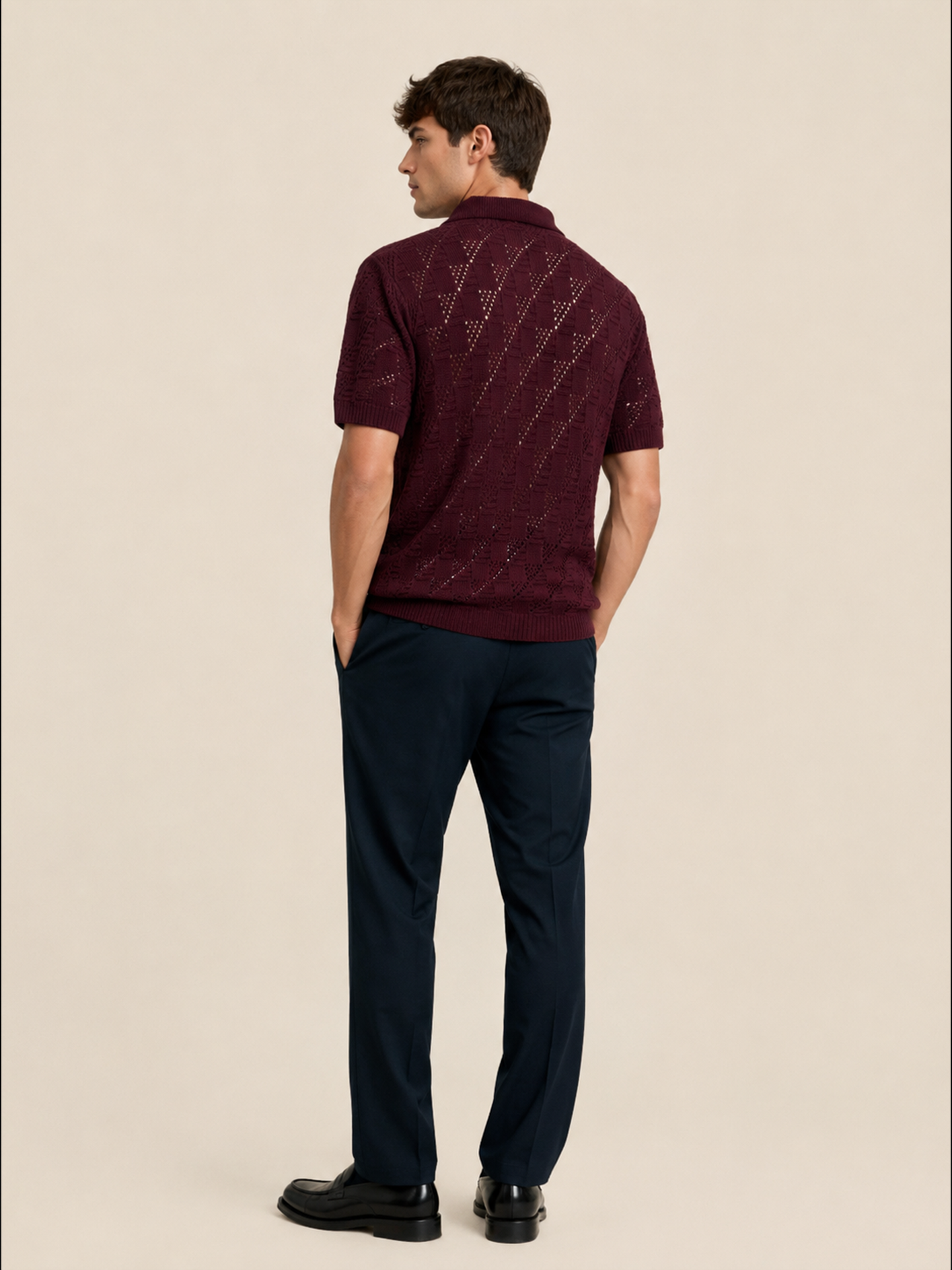 Riviera Linear Knitted Textured Shirt