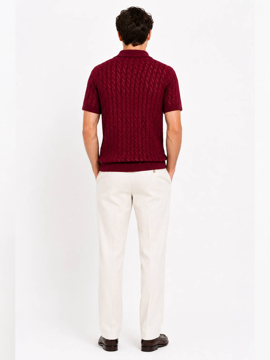 Riviera Pointail Textured Knit Shirt