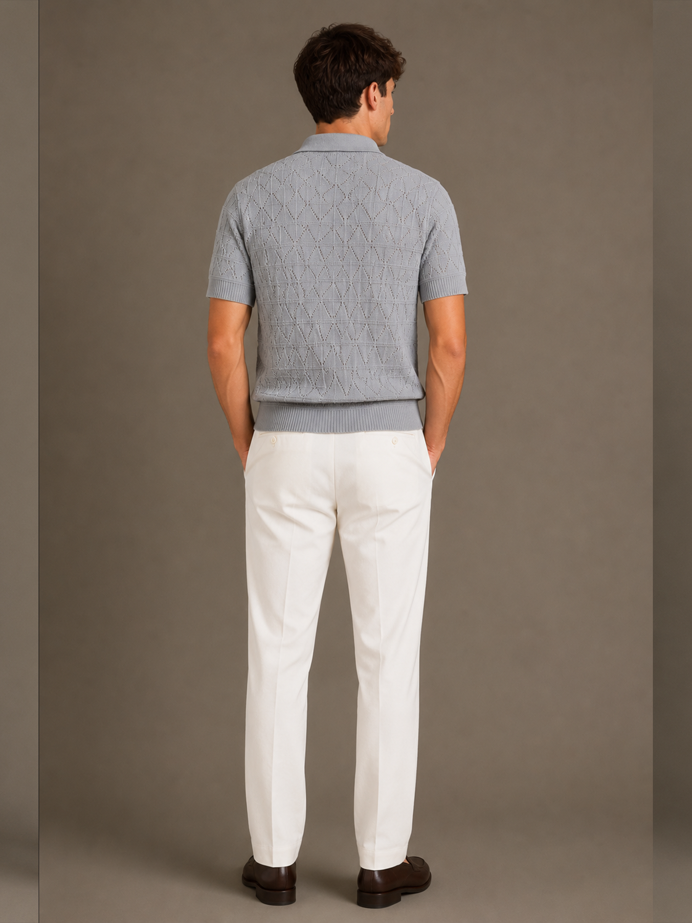 Riviera Diamond Knit Polo T-Shirt