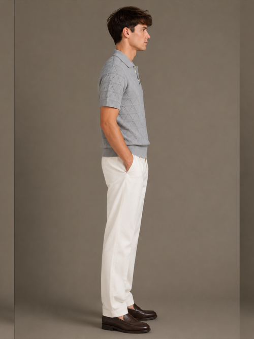 Riviera Diamond Knit Polo T-Shirt