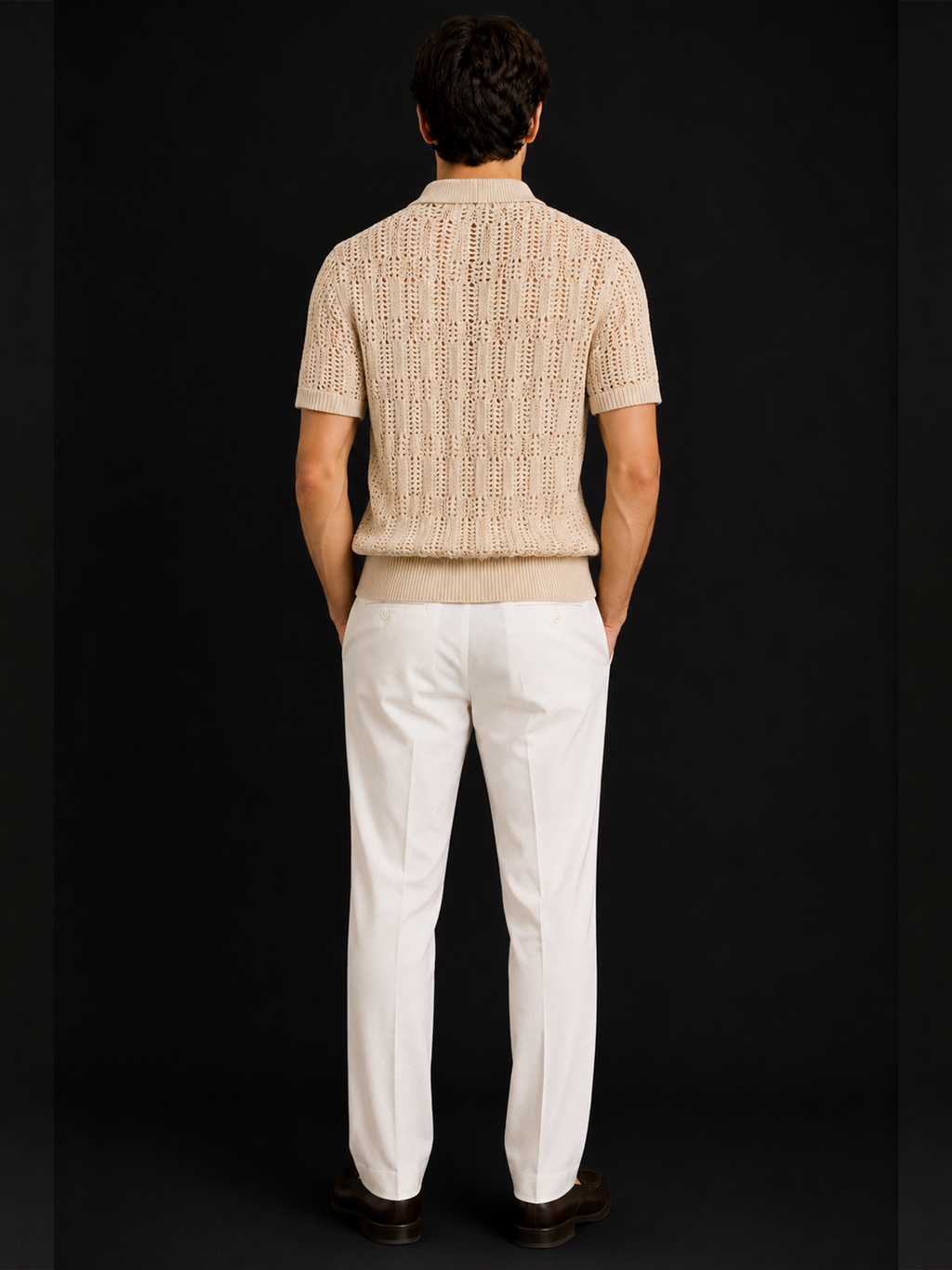 Riviera Textured Knit Polo
