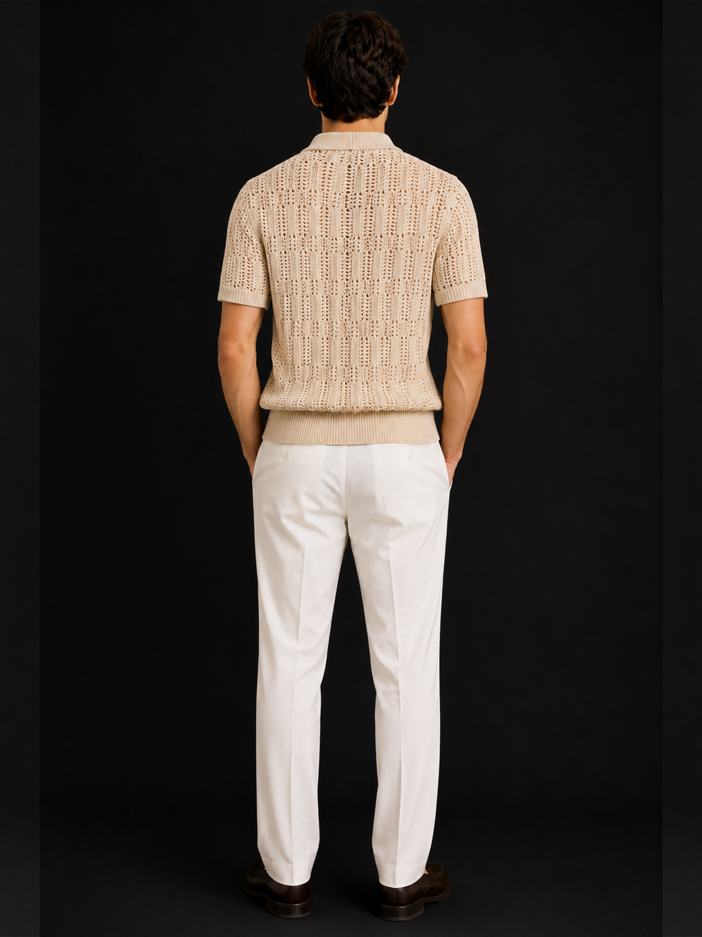 Riviera Textured Knit Polo